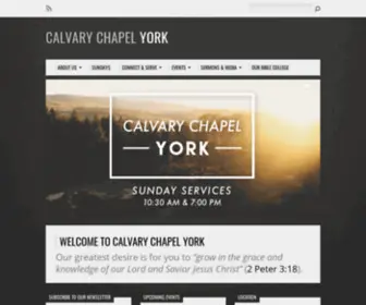 Calvarychapelyork.com(Calvary Chapel York) Screenshot