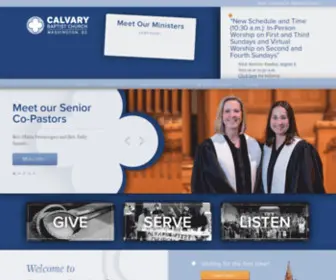 Calvarydc.org(Calvary Baptist Church) Screenshot