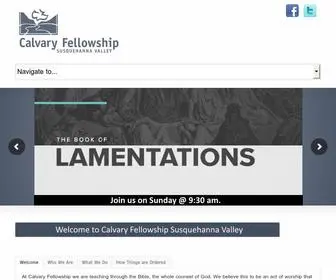 Calvaryfellowshipsv.org(Calvary Fellowship Susquehanna Valley) Screenshot