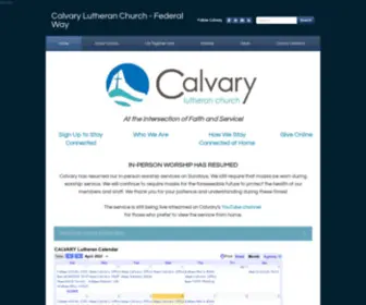 Calvaryfw.org(Calvary Lutheran Church) Screenshot