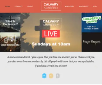 Calvarykimberly.com(Calvary Chapel) Screenshot