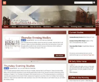 Calvarymotherwell.org(The Website of Calvary Christian Fellowship in Motherwell) Screenshot