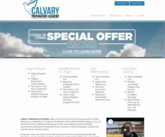 Calvaryonlineschool.com(Calvary Prep Academy) Screenshot