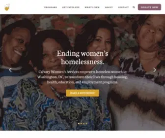 Calvaryservices.org(Ending Women's Homelessness) Screenshot