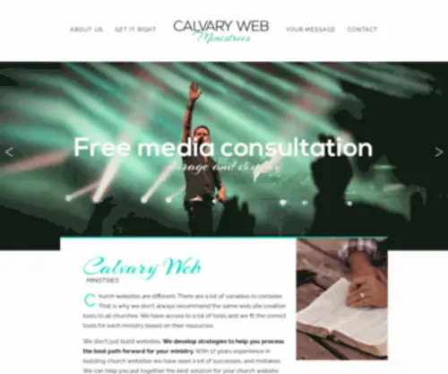 Calvaryweb.com(Calvary Web Ministries) Screenshot