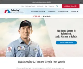 Calverleyserviceexperts.com(HVAC Service & Repairs in Fort Worth) Screenshot