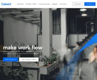 Calvert.co.uk(Make work flowHomepage) Screenshot