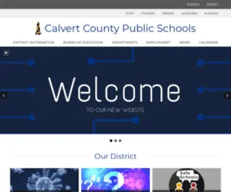 Calvertcounty.education(Calvert County Public School District) Screenshot