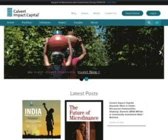 Calvertfoundation.org(Calvert Impact Capital) Screenshot