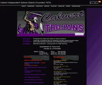 Calvertisd.com(Calvert Independent School District) Screenshot