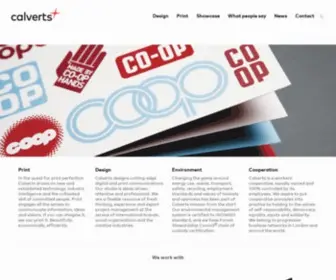 Calverts.coop(Design and print co) Screenshot