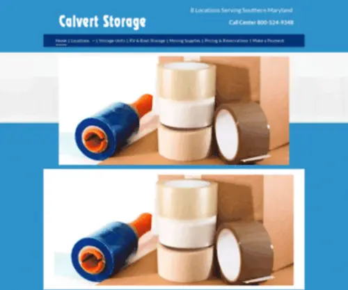 Calvertselfstorage.com(Calvert Storage) Screenshot