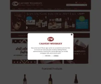 Calvertwoodley.com(Calvert Woodley Wines & Spirits) Screenshot