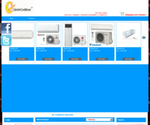 Calvinairconditioner.com Screenshot