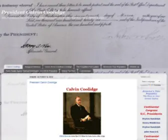 Calvincoolidge.org(President Calvin Coolidge) Screenshot