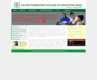 Calvinfoundationcoe.org(CALVIN FOUNDATION COLLEGE OF EDUCATION) Screenshot