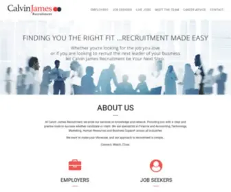 Calvinjamesrecruitment.com(Calvin James) Screenshot