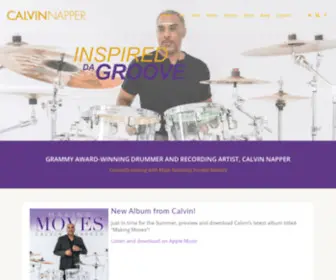 Calvinnapper.com(The Official Web site of Drummer Calvin Napper) Screenshot