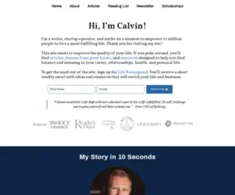 Calvinrosser.com(Calvin Rosser) Screenshot