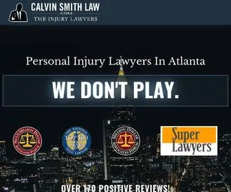 Calvinsmithlaw.com(Personal Injury Lawyers In Atlanta) Screenshot