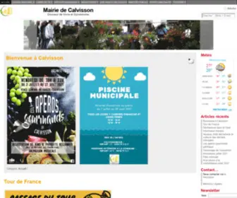 Calvisson.com(Mairie de Calvisson) Screenshot