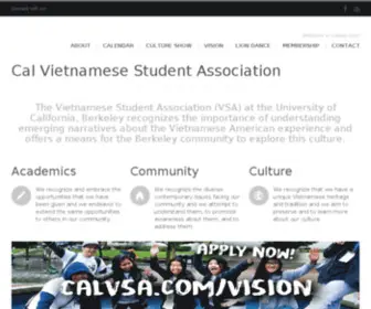 Calvsa.com(Cal Vietnamese Student Association) Screenshot