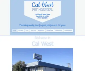 Calwestpet.com(Cal West Pet Hospital) Screenshot