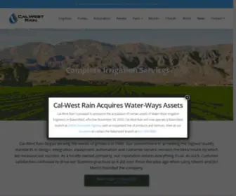 Calwestrain.com(Cal-West Rain Inc) Screenshot