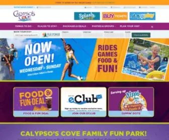 Calypsoscove.com(Calypso's Cove Family Fun Park) Screenshot