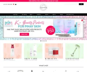 Calyxta.com(Every woman's beauty source and resource) Screenshot