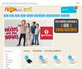 Calzadosanimalitos.com(Zapatos de niña) Screenshot