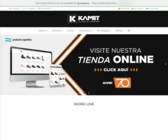 Calzadoskamet.com.ar(Calzados de Seguridad) Screenshot