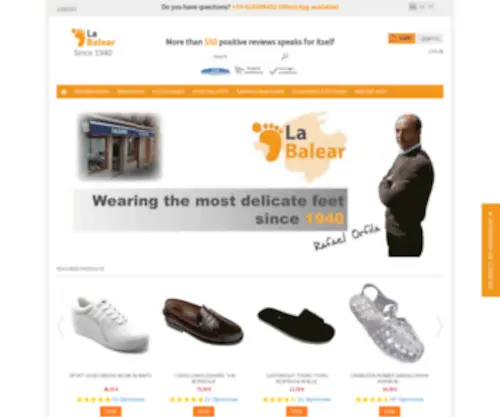 Calzadoslabalear.com(Zapatos cómodos y zapatillas de estar por casa) Screenshot