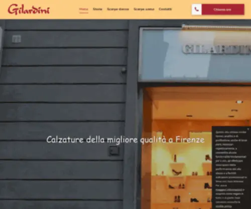 Calzaturegilardini.com(Calzature artigianali) Screenshot