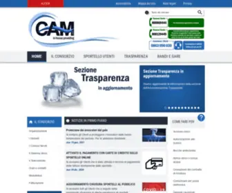 Cam-Spa.com(Consorzio Acquedottistico Marsicano) Screenshot