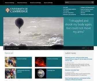 Cam.ac.uk(The mission of the University of Cambridge) Screenshot