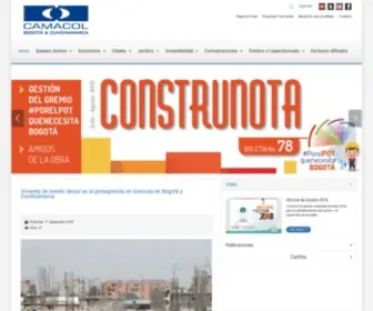 Camacolcundinamarca.co(Camacol Bogotá y Cundinamarca) Screenshot