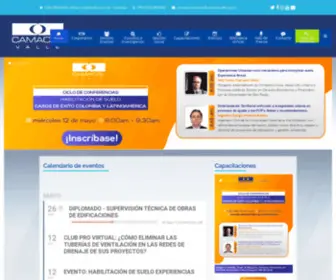 Camacolvalle.org.co(Camacol Valle) Screenshot