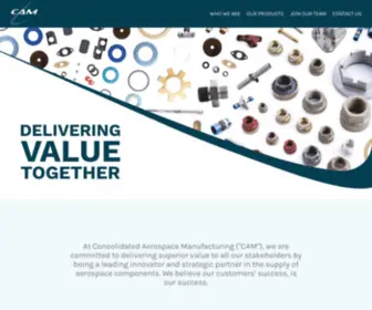 Camaerospace.com(Consolidated Aerospace Manufacturing) Screenshot