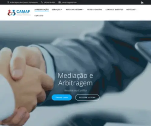 Camaf.com.br(Mediação e Arbitragem) Screenshot