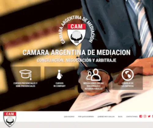 Camaraargentinademediacion.org(Camaraargentinademediacion) Screenshot