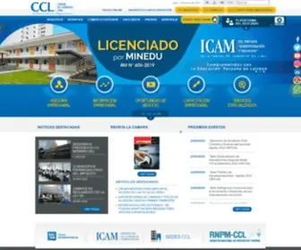 Camaralima.org.pe(Home Principal) Screenshot