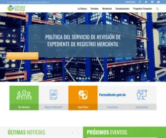 Camarasantiago.org(La Cámara de Comercio y Produccion de Santiago) Screenshot