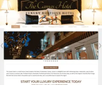 Camashotel.com(The Camas Hotel) Screenshot