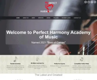 Camasmusiclessons.com(Perfect Harmony Academy of Music) Screenshot