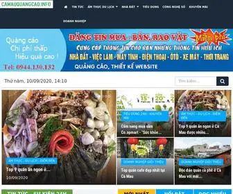 Camauquangcao.info(Cà Mau Quảng Cáo Online) Screenshot