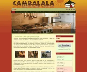 Cambalala.com(Kruger Park Lodge) Screenshot