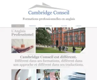 Cambcon.com(Formations professionnelles en anglais) Screenshot