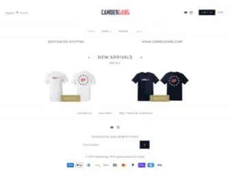 Cambergang.com(Store opens today) Screenshot