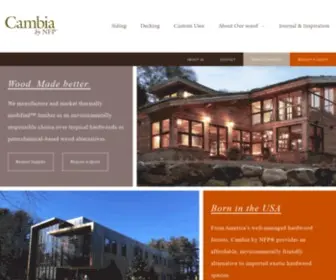 Cambiawood.com(Cambia Wood by NFP) Screenshot